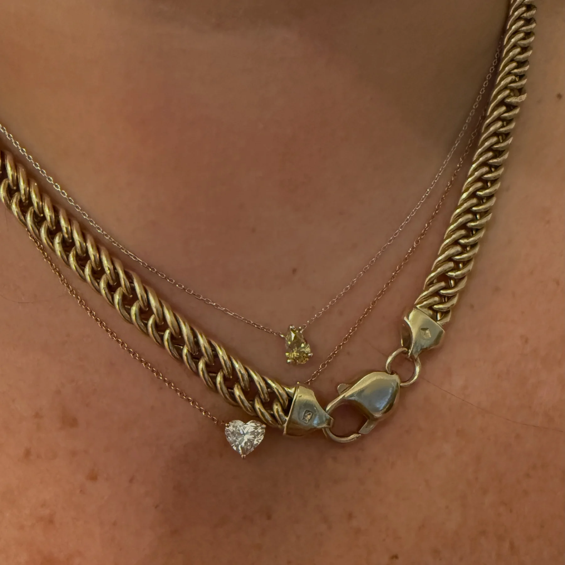 The Layered Diamond Necklaces by Twenty and Six