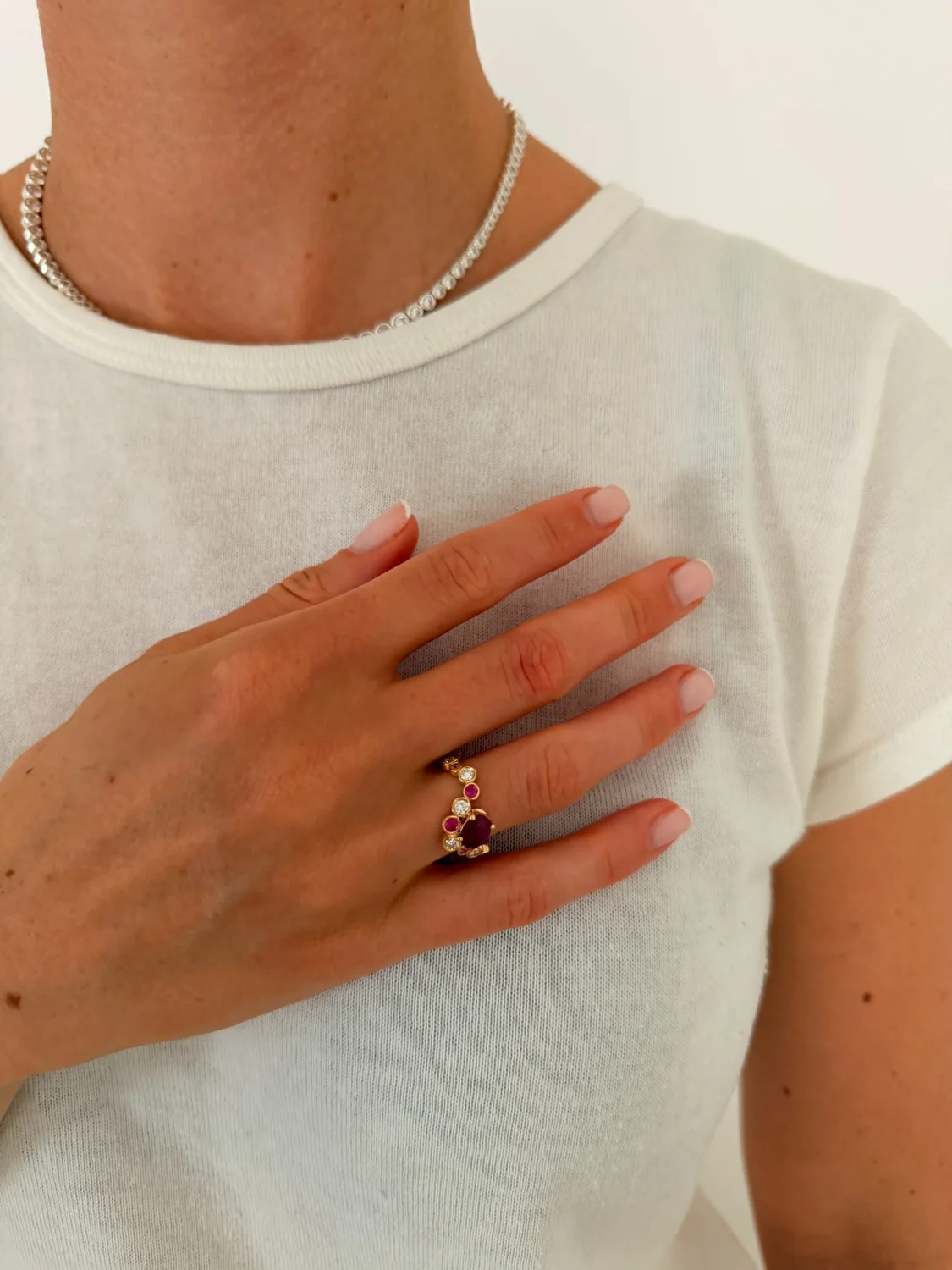 The Ruby Cluster Ring — archived bespoke fine jewelry creation